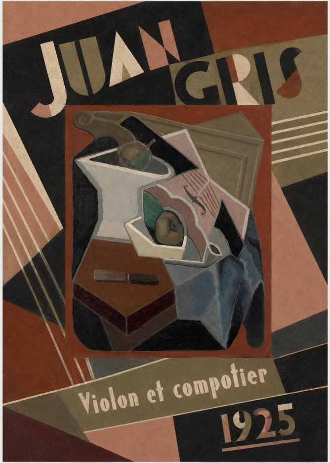 Juan Gris Violon Et Compotier No4 - Poster