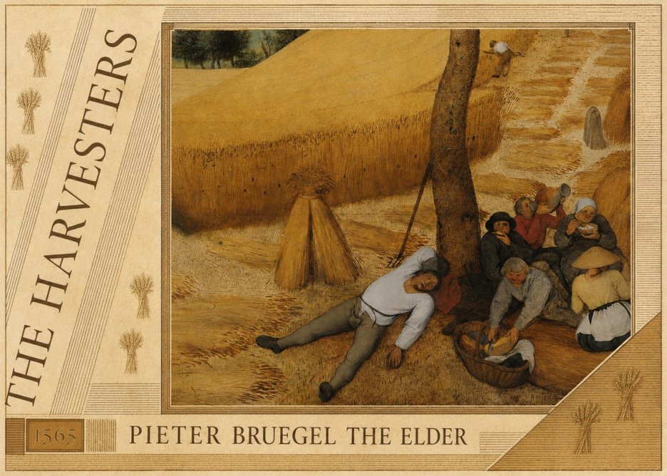 Pieter Bruegel The Harvesters V No6 - Poster