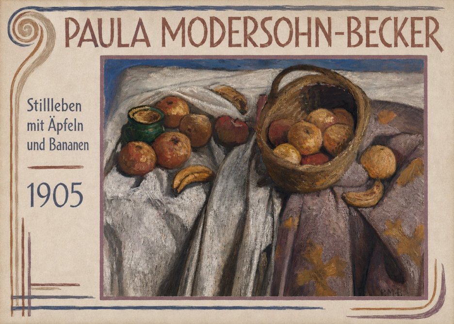 Paula Modersohn-Becker Stillleben Mit Äpfeln Und Bananen No1 - Poster