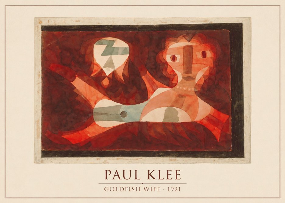 Paul Klee Goldfish Wife No5 - Poster