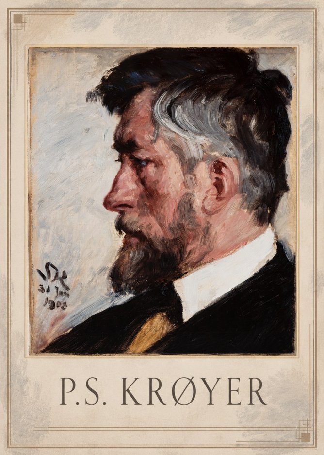P.S. Krøyer Self-portrait IV No1 - Poster