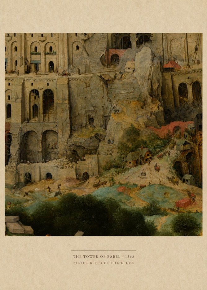 Pieter Bruegel The Tower of Babel XVII No6 - Poster