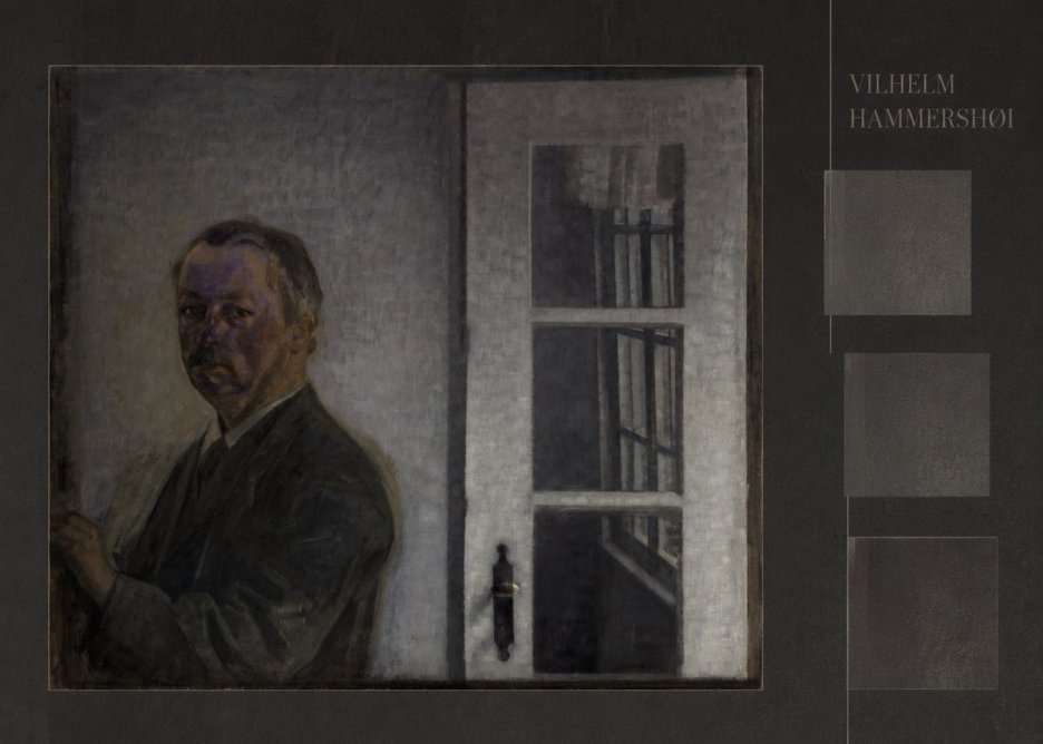 Vilhelm Hammershøi Self-portrait II No6 - Poster
