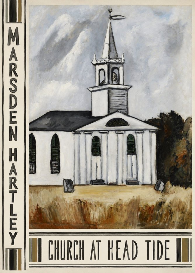 Marsden Hartley Church at Head Tide No3 - Poster