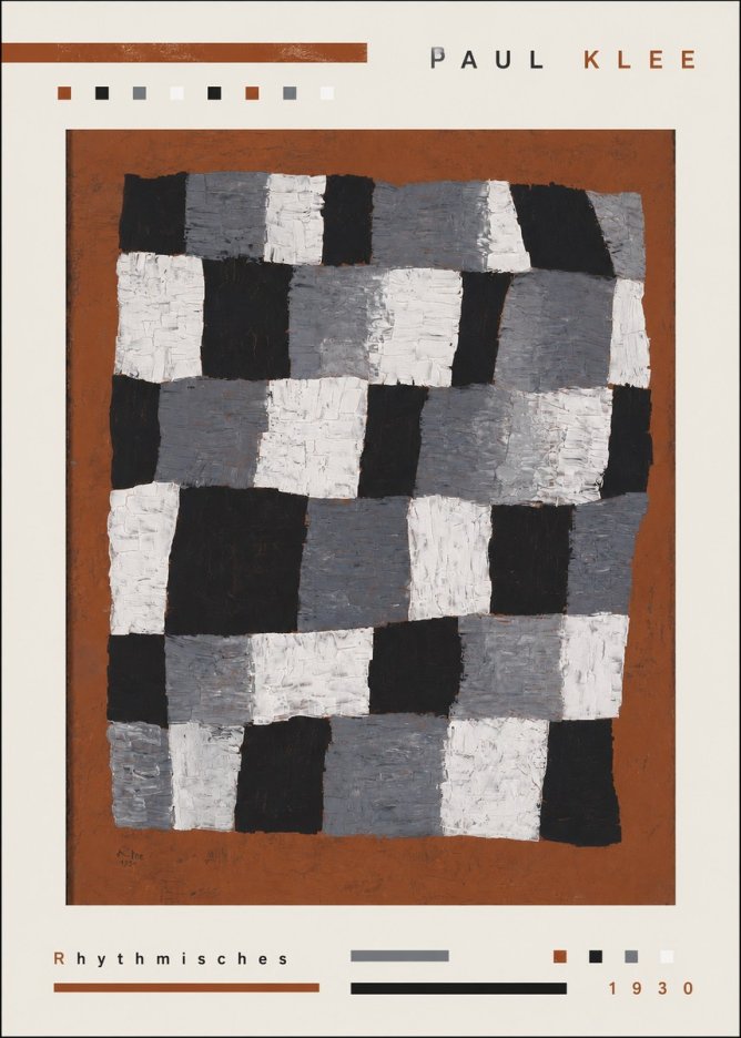 Paul Klee Rhythmisches No3 - Poster