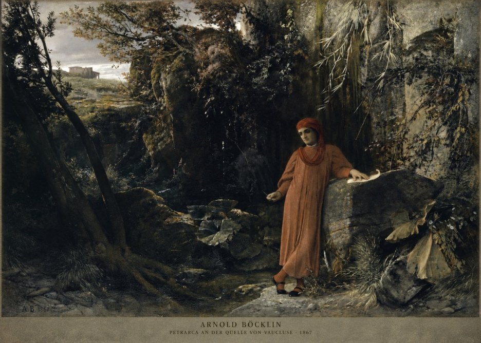 Arnold Böcklin Petrarca an Der Quelle Von Vaucluse No2 - Poster