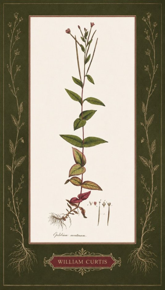 William Curtis Epilobium Montanum. No5 - Poster
