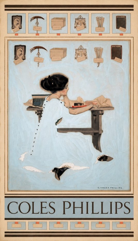 Coles Phillips Thinking of Him No6 - Poster