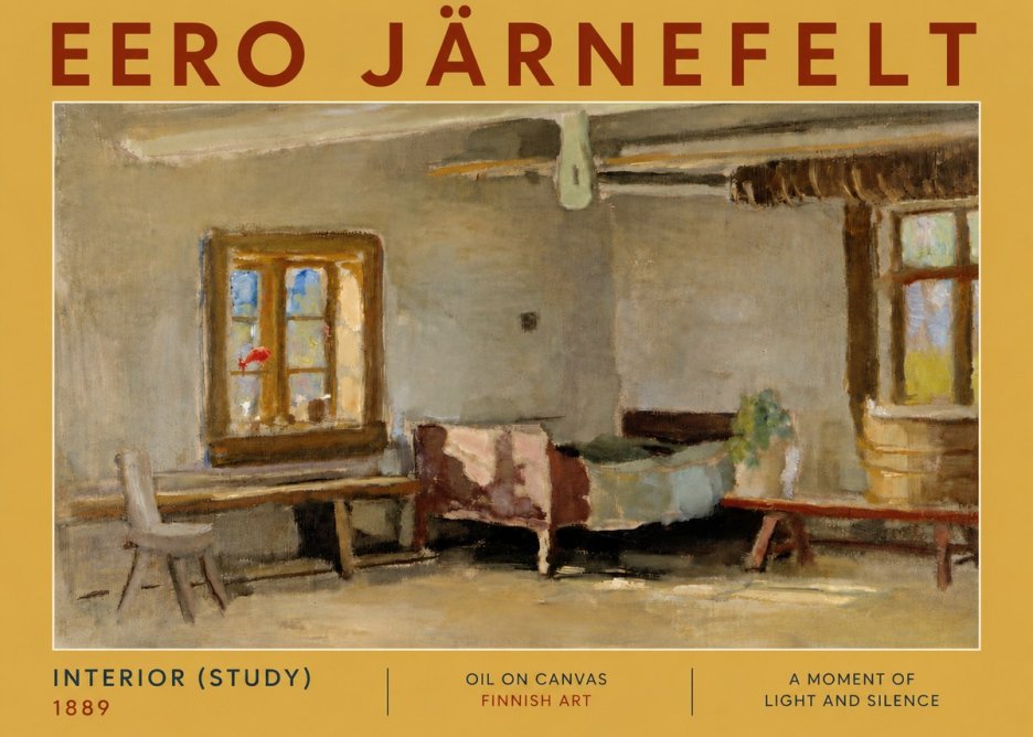 Eero Järnefelt Interior (Study) No5 - Poster