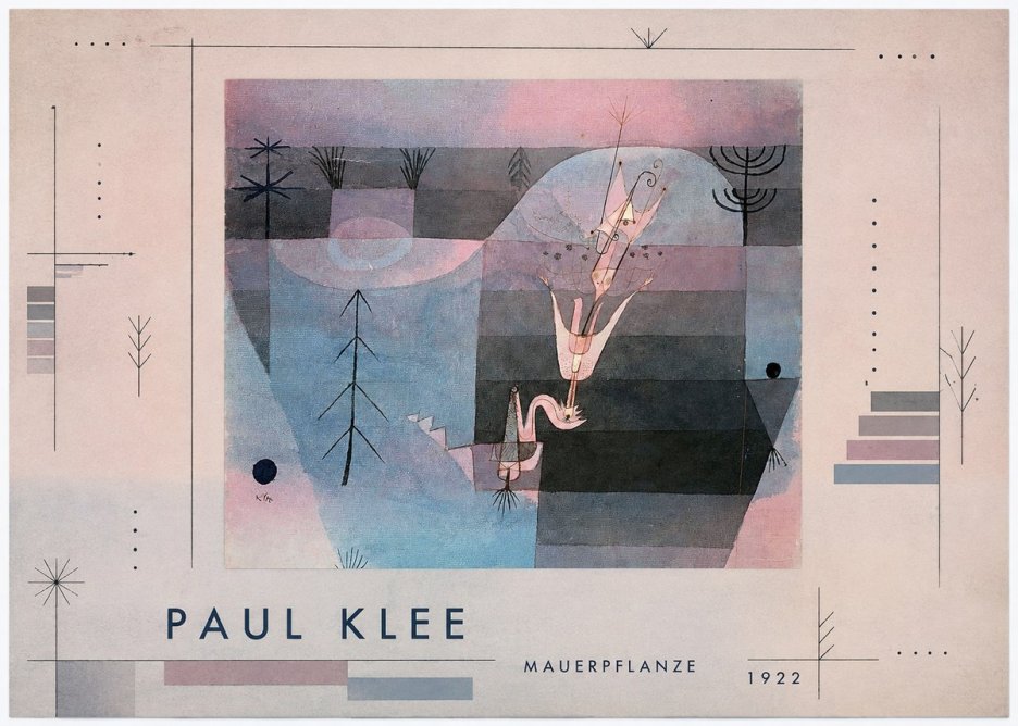 Paul Klee Mauerpflanze No4 - Poster