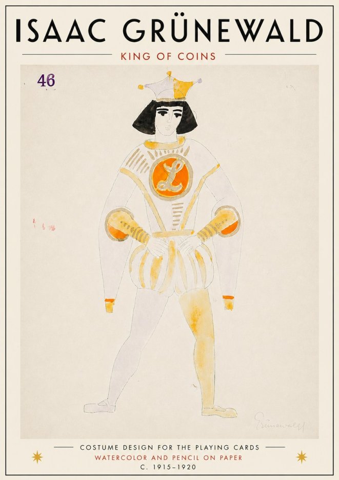 Isaac Grünewald King of Coins No6 - Poster