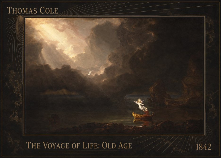 Thomas Cole The Voyage of Life: Old Age IV No2 - Poster