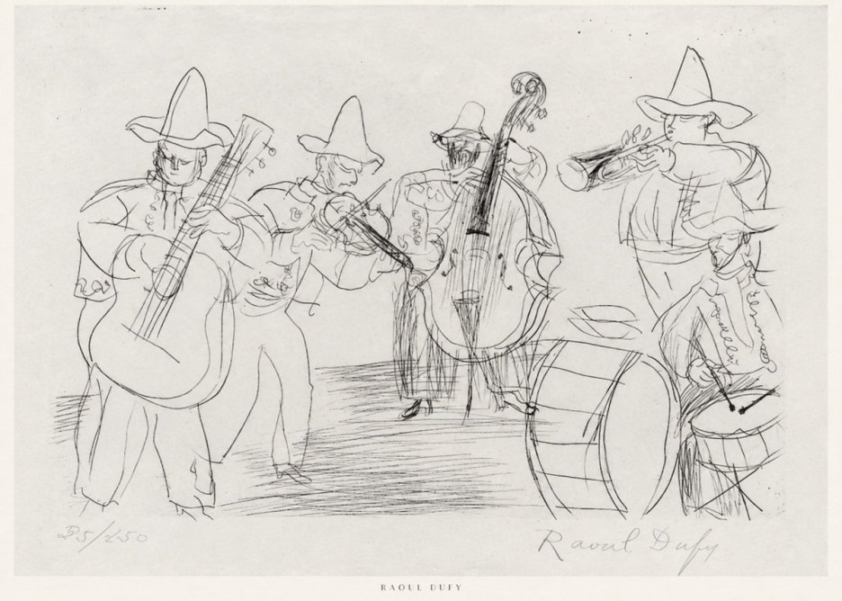 Raoul Dufy Musicians No6 - Poster