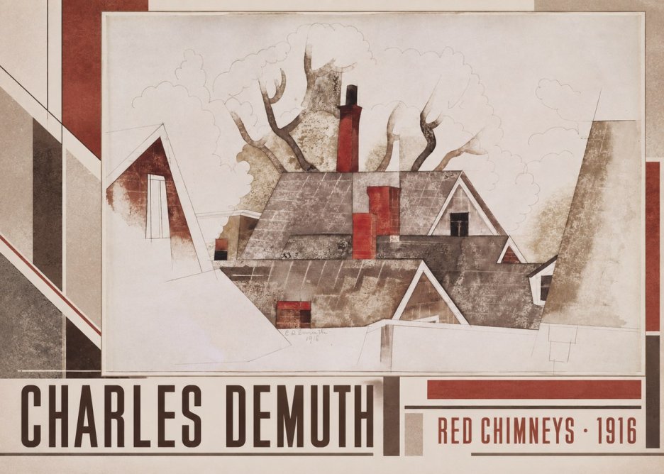 Charles Demuth Red Chimneys No2 - Poster