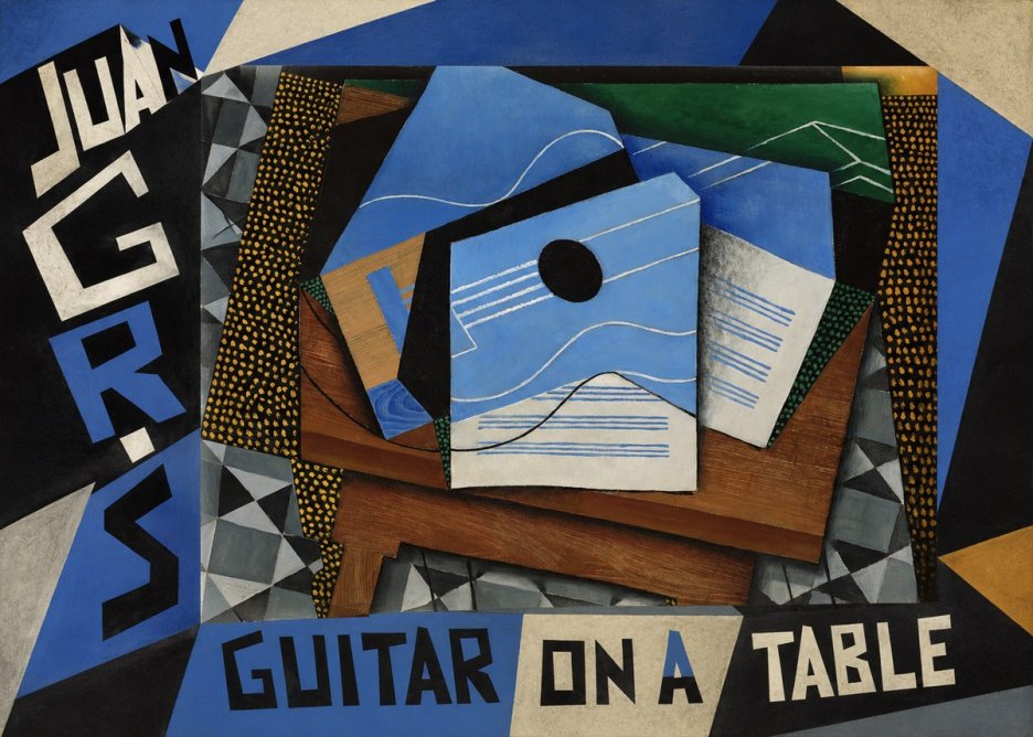 Juan Gris Guitar on a Table No5 - Poster