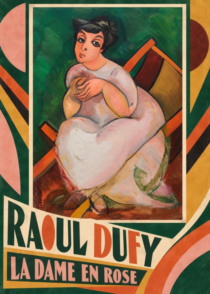 Raoul Dufy La Dame En Rose No5 - Poster