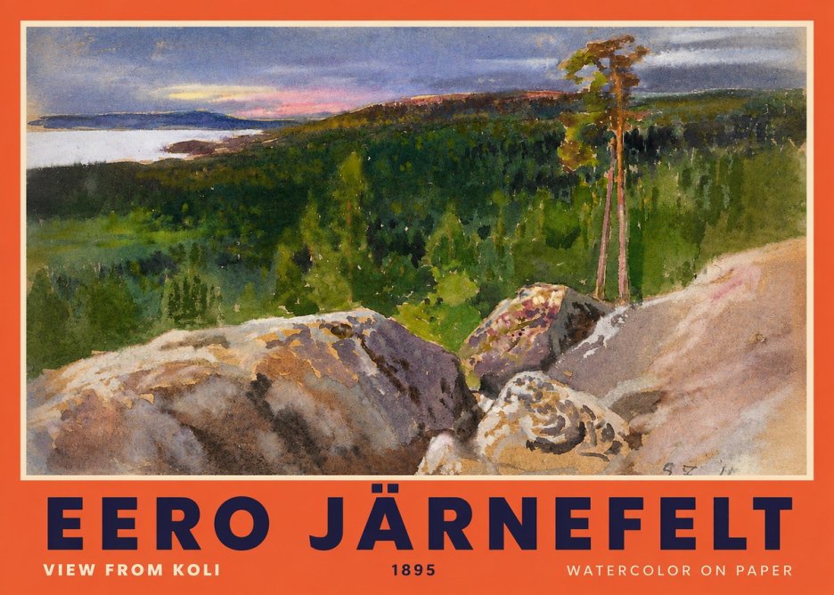 Eero Järnefelt View from Koli No2 - Poster