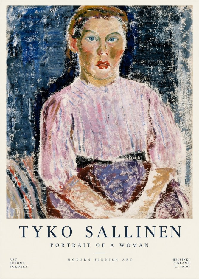 Tyko Sallinen Portrait of a Woman II No1 - Poster