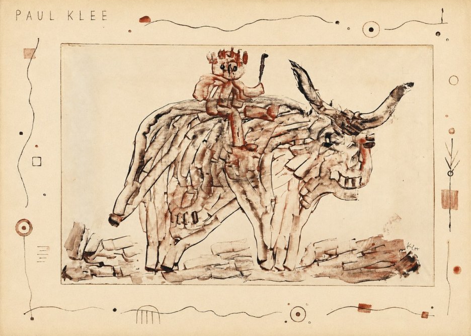 Paul Klee Bear Rider No5 - Poster