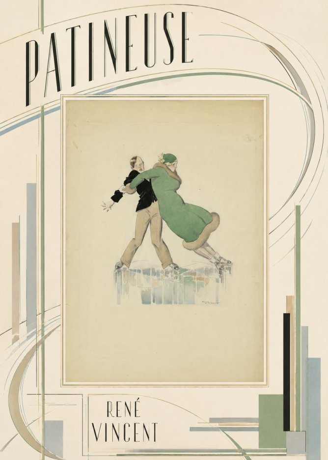 René Vincent Patineuse No3 - Poster