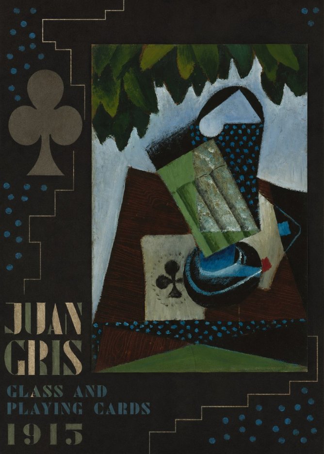 Juan Gris Glass and Playing Cards No5 - Poster
