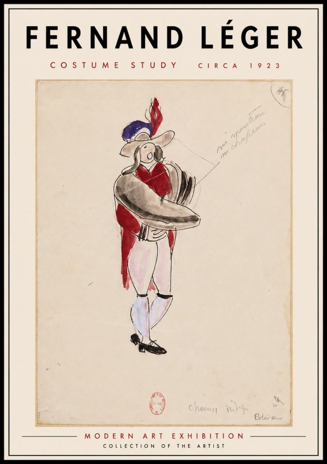 Fernand Léger Costume Study I No5 - Poster