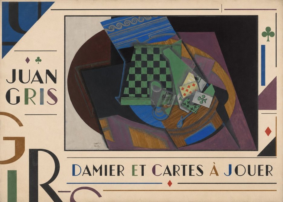 Juan Gris Damier Et Cartes À Jouer No5 - Poster