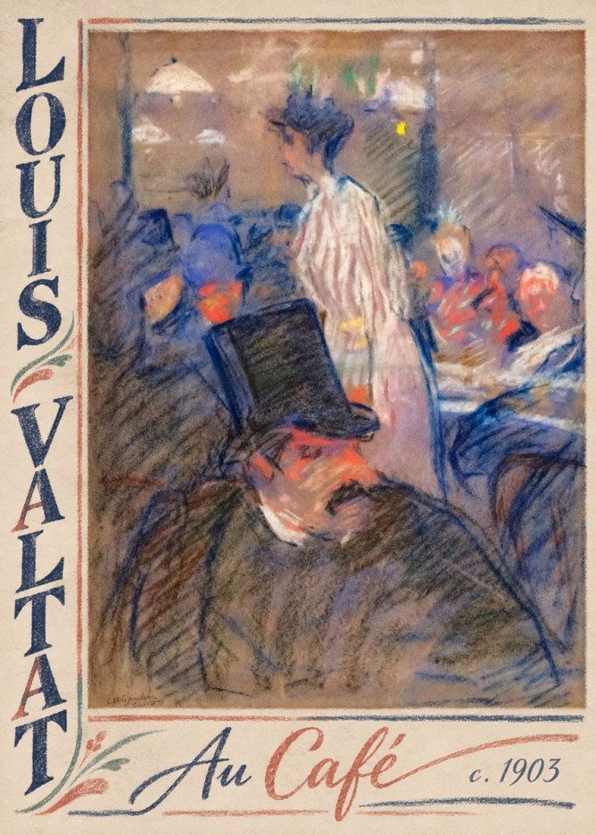 Louis Valtat Au Café No2 - Poster