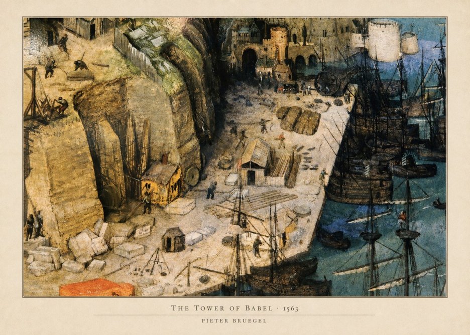 Pieter Bruegel The Tower of Babel XVIII No5 - Poster
