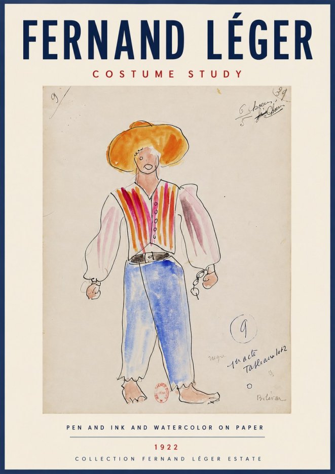 Fernand Léger Costume Study II No6 - Poster