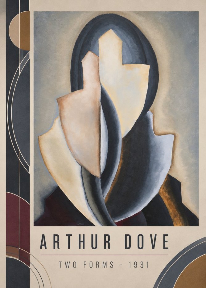 Arthur Dove Two Forms No2 - Poster