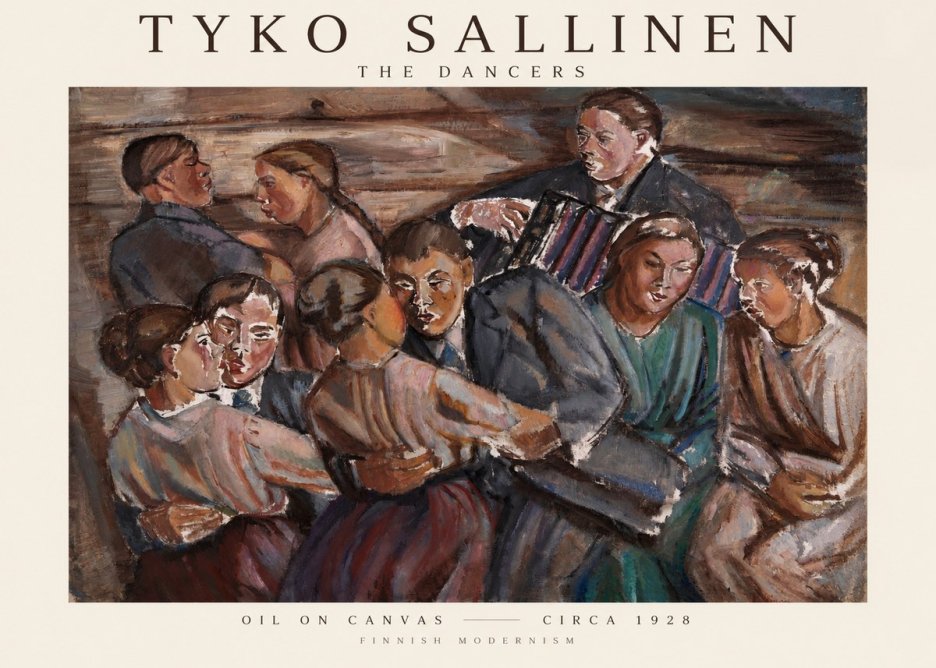 Tyko Sallinen The Dancers No1 - Poster