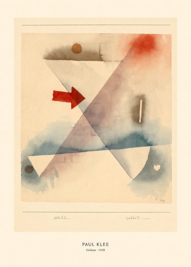 Paul Klee Geläute No5 - Poster