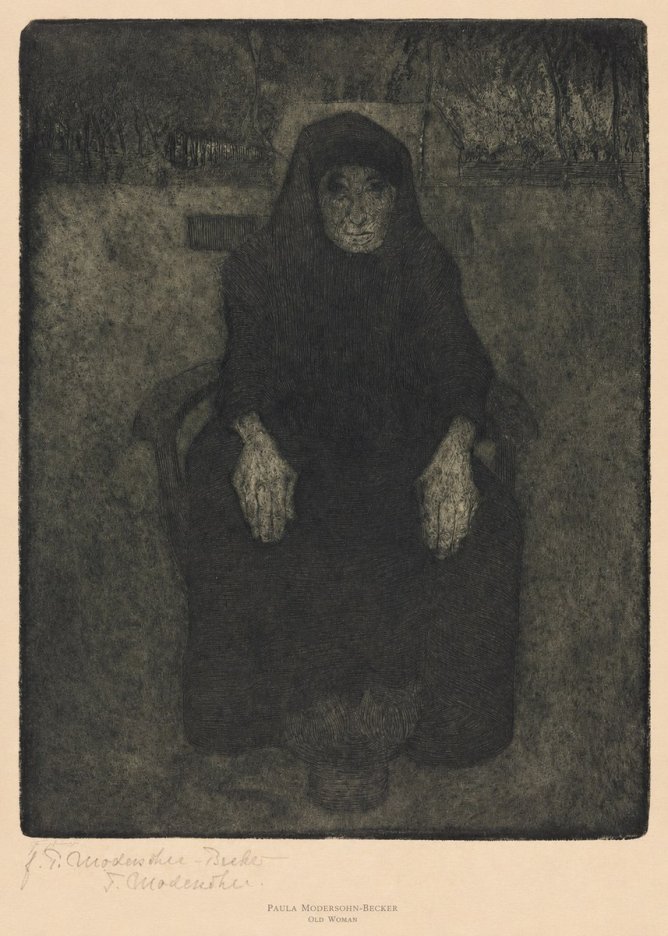Paula Modersohn-Becker Old Woman No6 - Poster