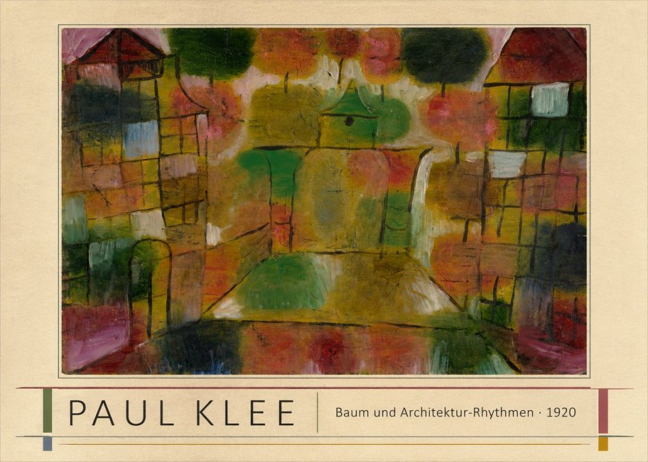 Paul Klee Baum Und Architektur-rhythmen No1 - Poster