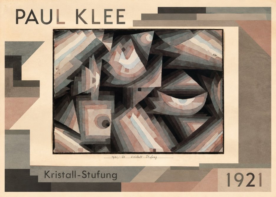 Paul Klee Kristall-stufung I No1 - Poster