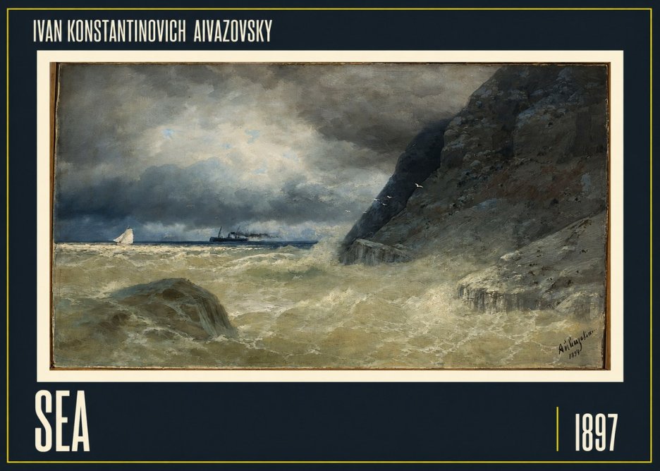 Ivan Konstantinovich Aivazovsky Sea No1 - Poster