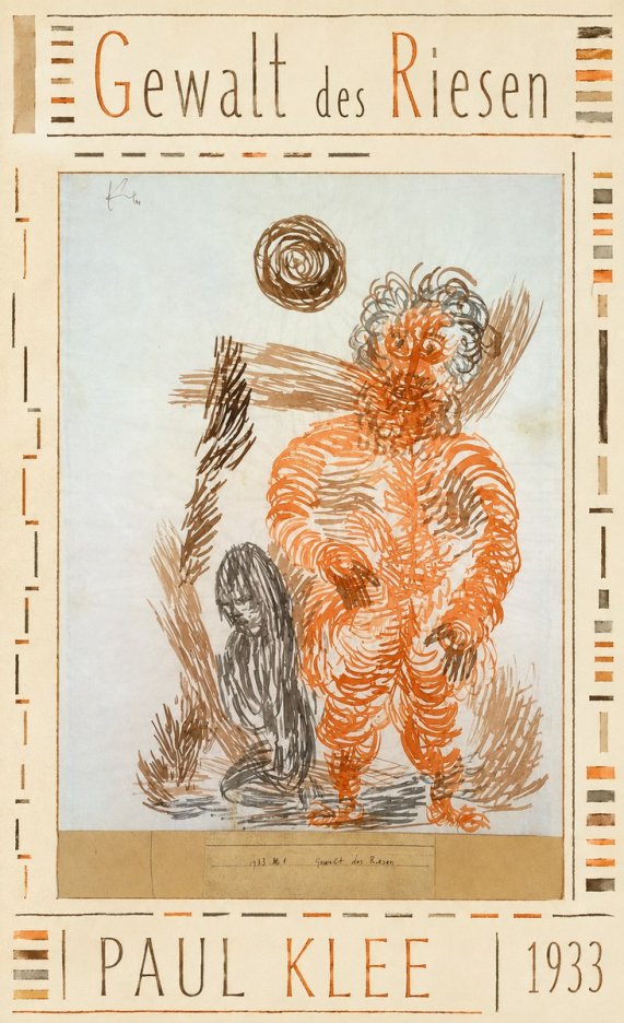 Paul Klee Gewalt Des Riesen II No3 - Poster