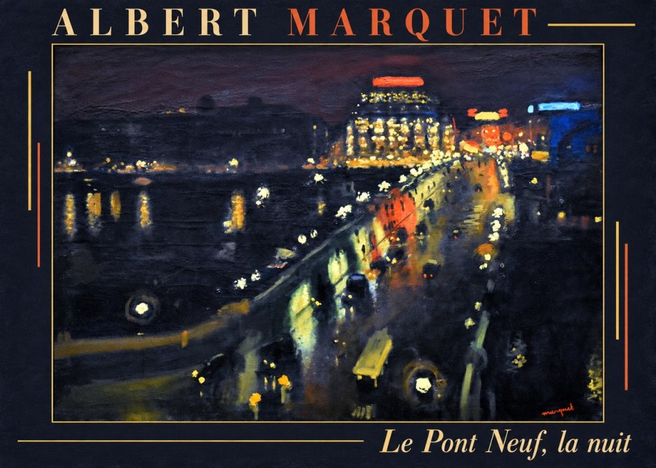 Albert Marquet Le Pont Neuf, La Nuit No1 - Poster