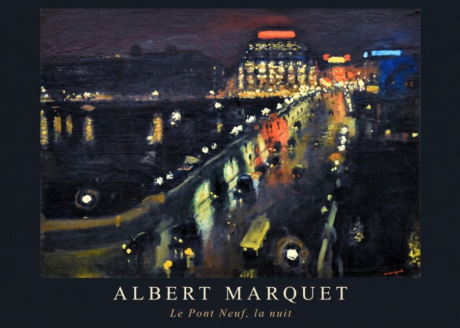 Albert Marquet Le Pont Neuf, La Nuit No6 - Poster