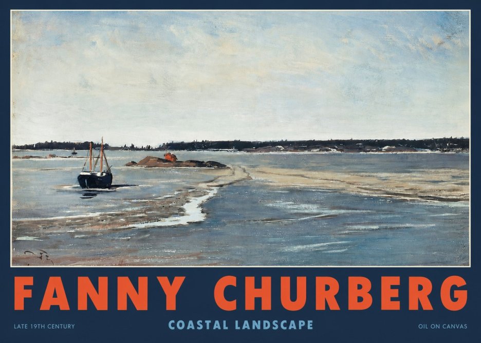 Fanny Churberg Coastal Landscape No2 - Poster