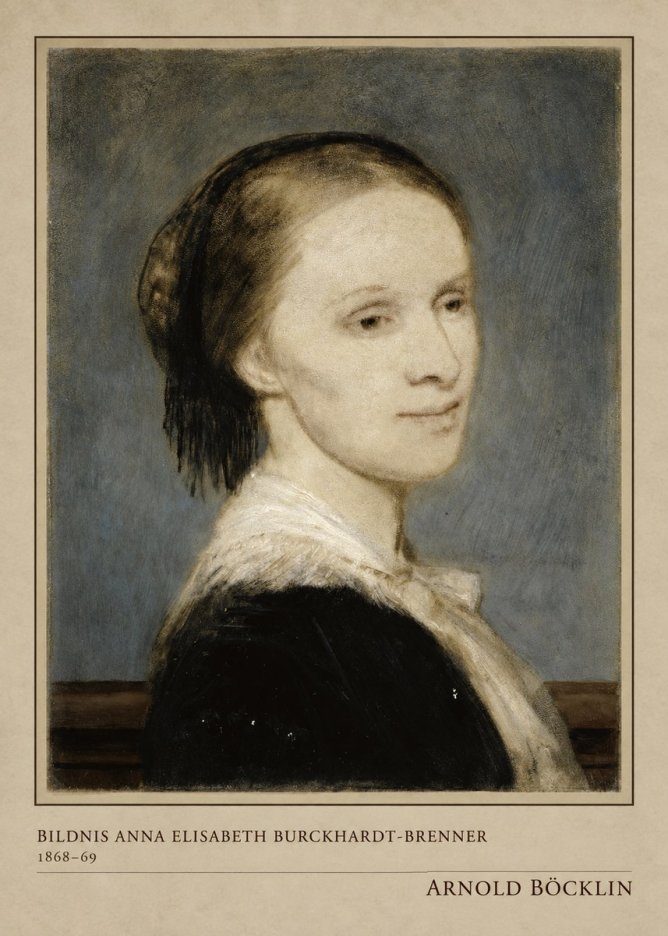 Arnold Böcklin Bildnis Anna Elisabeth Burckhardt-brenner No4 - Poster