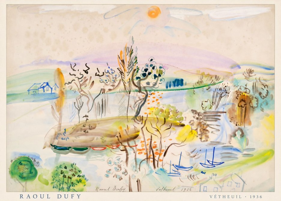 Raoul Dufy Vétheuil No4 - Poster