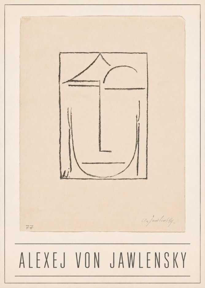 Alexej von Jawlensky Abstract Head No1 - Poster