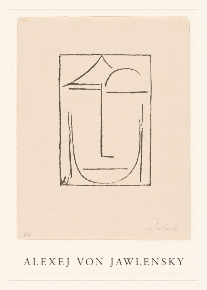 Alexej von Jawlensky Abstract Head No5 - Poster