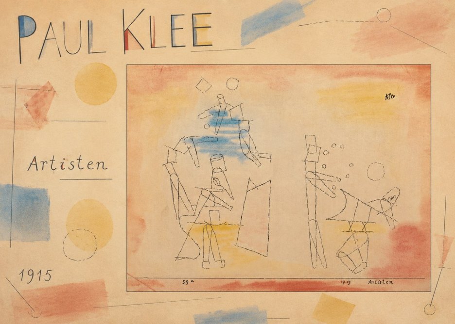 Paul Klee Artisten No3 - Poster