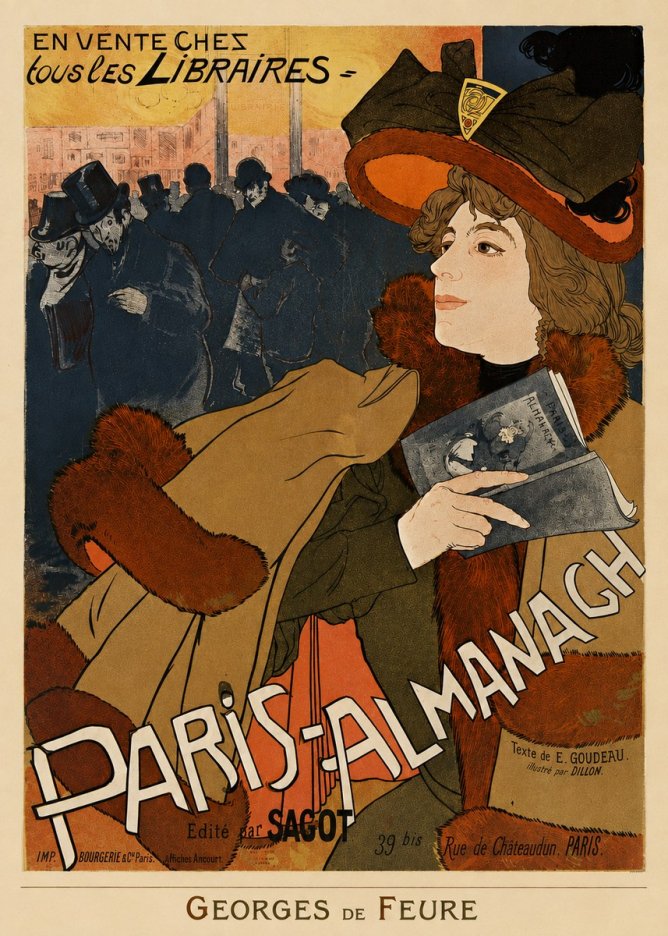 Georges de Feure Paris-almanach II No4 - Poster
