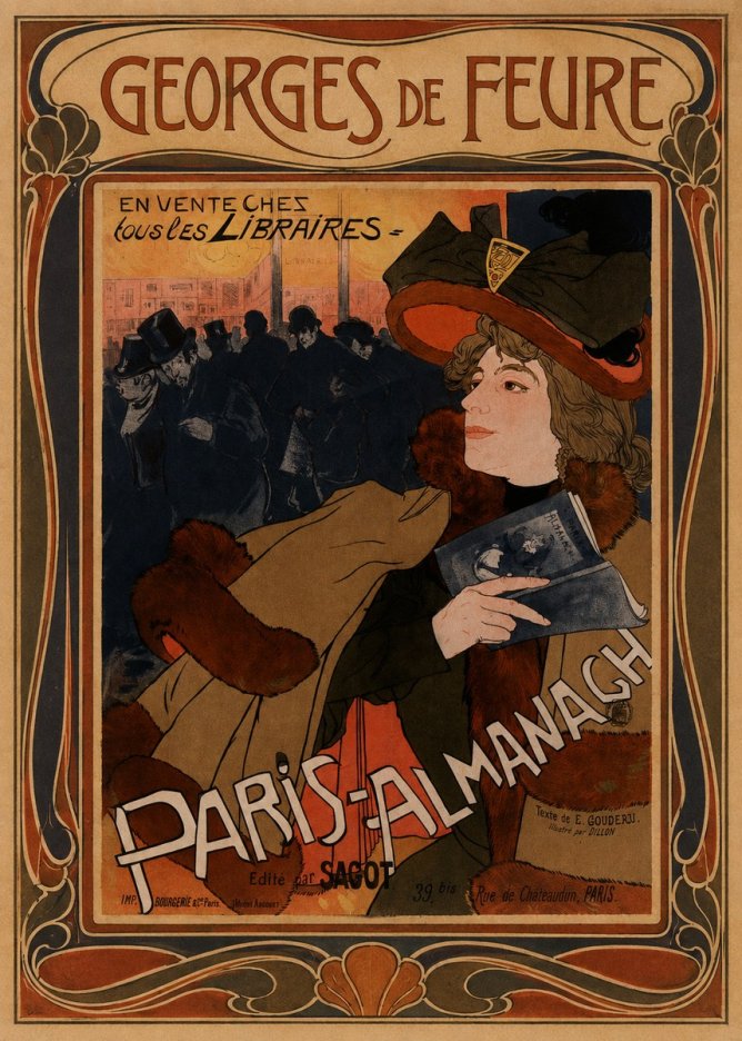 Georges de Feure Paris-almanach III No1 - Poster