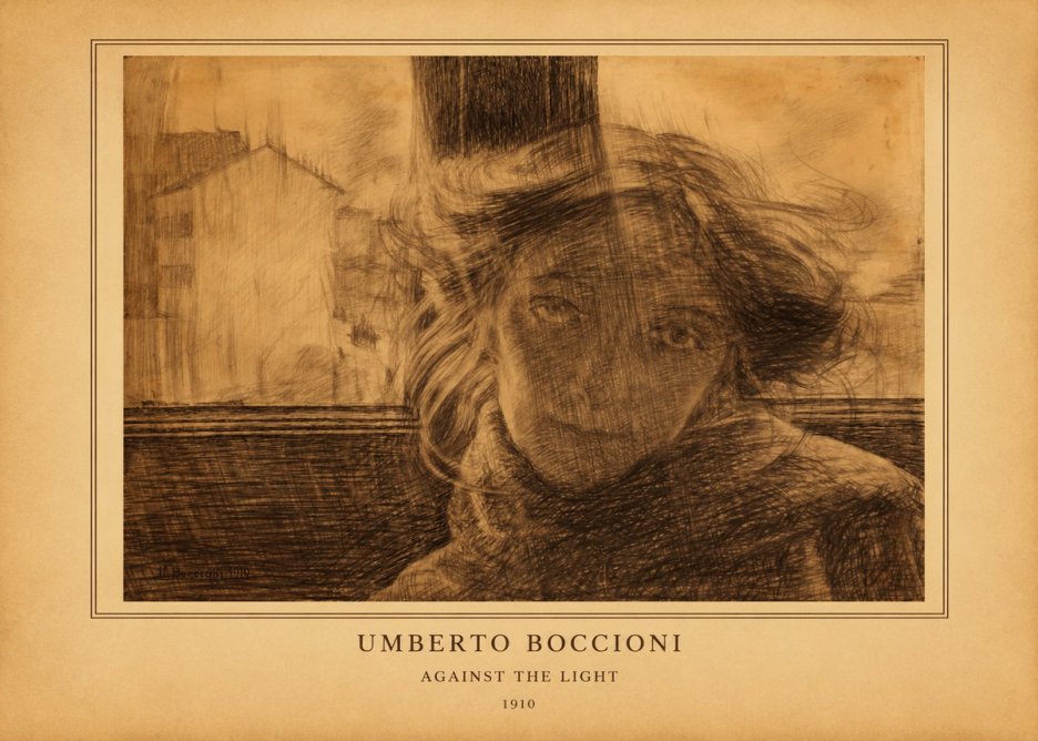 Umberto Boccioni Against the Light No3 - Poster
