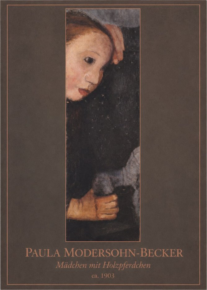 Paula Modersohn-Becker Mädchen Mit Holzpferdchen No1 - Poster